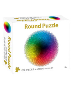 Q1007,Puzzle carton, in cutie, Roata culorilor, 1000 piese