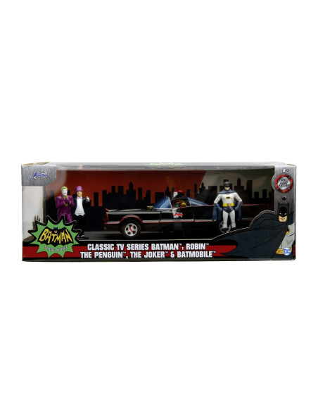 253215011,Jada Batman Set Masinuta Metalica Batmobile 1:24 Si 4 Figurine 253215011,Jada Batman Set Masinuta Metalica Batmobile 1:24 Si 4 Figurine