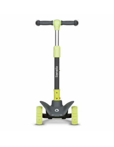 BN-LOE-TIMMY_GREEN_LIME,Lionelo - Trotineta Timy, Copii, Pliabila, Pana la 50 Kg, Cu design ergonomic, Cu lumini LED, 26,5 x 60 