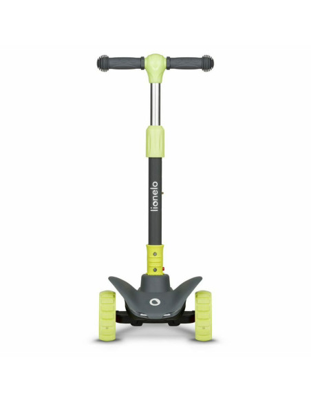 BN-LOE-TIMMY_GREEN_LIME,Lionelo - Trotineta Timy, Copii, Pliabila, Pana la 50 Kg, Cu design ergonomic, Cu lumini LED, 26,5 x 60 