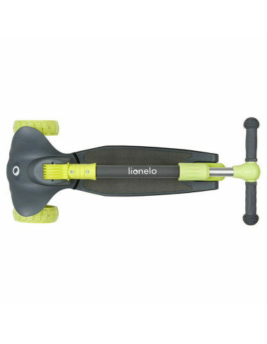 BN-LOE-TIMMY_GREEN_LIME,Lionelo - Trotineta Timy, Copii, Pliabila, Pana la 50 Kg, Cu design ergonomic, Cu lumini LED, 26,5 x 60 