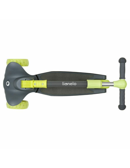 BN-LOE-TIMMY_GREEN_LIME,Lionelo - Trotineta Timy, Copii, Pliabila, Pana la 50 Kg, Cu design ergonomic, Cu lumini LED, 26,5 x 60 