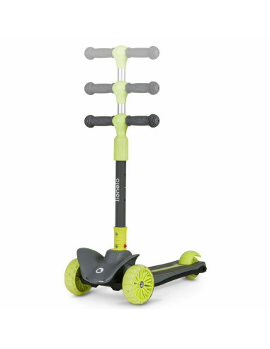 BN-LOE-TIMMY_GREEN_LIME,Lionelo - Trotineta Timy, Copii, Pliabila, Pana la 50 Kg, Cu design ergonomic, Cu lumini LED, 26,5 x 60 