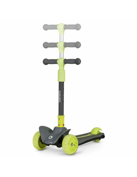 BN-LOE-TIMMY_GREEN_LIME,Lionelo - Trotineta Timy, Copii, Pliabila, Pana la 50 Kg, Cu design ergonomic, Cu lumini LED, 26,5 x 60 