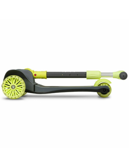 BN-LOE-TIMMY_GREEN_LIME,Lionelo - Trotineta Timy, Copii, Pliabila, Pana la 50 Kg, Cu design ergonomic, Cu lumini LED, 26,5 x 60 