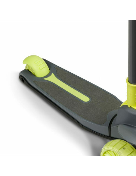 BN-LOE-TIMMY_GREEN_LIME,Lionelo - Trotineta Timy, Copii, Pliabila, Pana la 50 Kg, Cu design ergonomic, Cu lumini LED, 26,5 x 60 