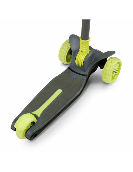 BN-LOE-TIMMY_GREEN_LIME,Lionelo - Trotineta Timy, Copii, Pliabila, Pana la 50 Kg, Cu design ergonomic, Cu lumini LED, 26,5 x 60 