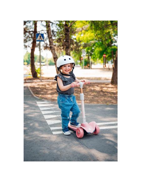 BN-LOE-TIMMY_GREEN_LIME,Lionelo - Trotineta Timy, Copii, Pliabila, Pana la 50 Kg, Cu design ergonomic, Cu lumini LED, 26,5 x 60 