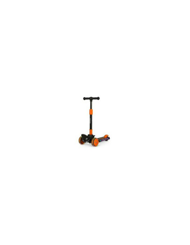 BN-LOE-TIMMY_ORANGE_BLACK,Lionelo - Trotineta Timy, Copii, Pliabila, Pana la 50 Kg, Cu design ergonomic, Cu lumini LED, 26,5 x 6