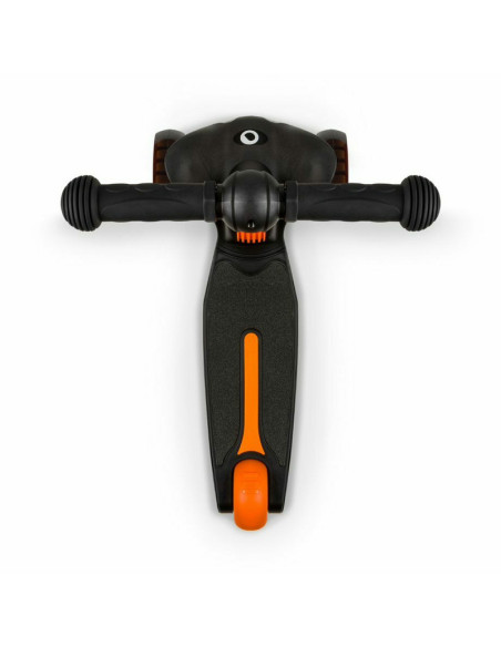 BN-LOE-TIMMY_ORANGE_BLACK,Lionelo - Trotineta Timy, Copii, Pliabila, Pana la 50 Kg, Cu design ergonomic, Cu lumini LED, 26,5 x 6