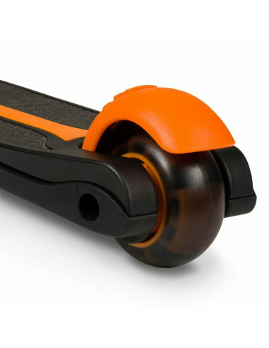 BN-LOE-TIMMY_ORANGE_BLACK,Lionelo - Trotineta Timy, Copii, Pliabila, Pana la 50 Kg, Cu design ergonomic, Cu lumini LED, 26,5 x 6