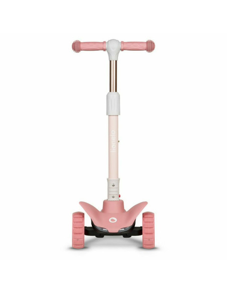 BN-LOE-TIMMY_PINK_ROSE,Lionelo - Trotineta Timy, Copii, Pliabila, Pana la 50 Kg, Cu design ergonomic, Cu lumini LED, 26,5 x 60 x