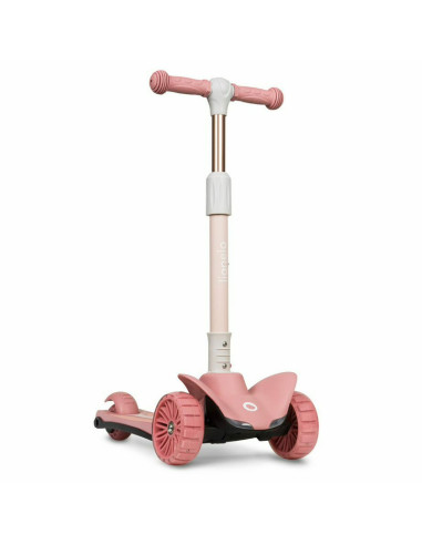 BN-LOE-TIMMY_PINK_ROSE,Lionelo - Trotineta Timy, Copii, Pliabila, Pana la 50 Kg, Cu design ergonomic, Cu lumini LED, 26,5 x 60 x