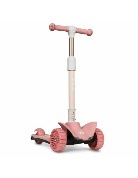 BN-LOE-TIMMY_PINK_ROSE,Lionelo - Trotineta Timy, Copii, Pliabila, Pana la 50 Kg, Cu design ergonomic, Cu lumini LED, 26,5 x 60 x