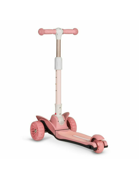 BN-LOE-TIMMY_PINK_ROSE,Lionelo - Trotineta Timy, Copii, Pliabila, Pana la 50 Kg, Cu design ergonomic, Cu lumini LED, 26,5 x 60 x