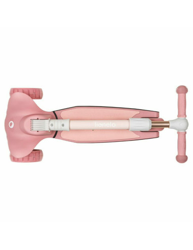 BN-LOE-TIMMY_PINK_ROSE,Lionelo - Trotineta Timy, Copii, Pliabila, Pana la 50 Kg, Cu design ergonomic, Cu lumini LED, 26,5 x 60 x