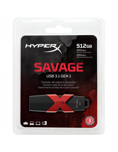 Memorie USB Flash Drive Kingston 512GB HyperX Savage