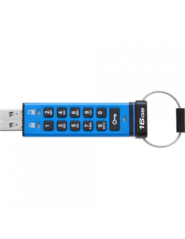 MEMORY DRIVE FLASH USB3 16GB/KEYPAD DT2000/16GB