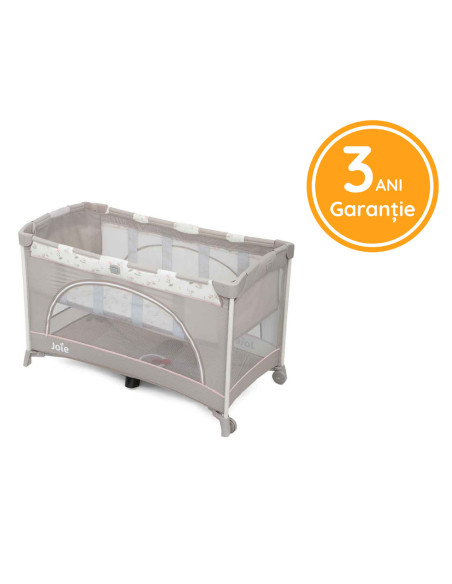 BB-P1206BAFLF000,Joie - Patut pliant cu 2 niveluri Allura 120 cm, Flowers Forever