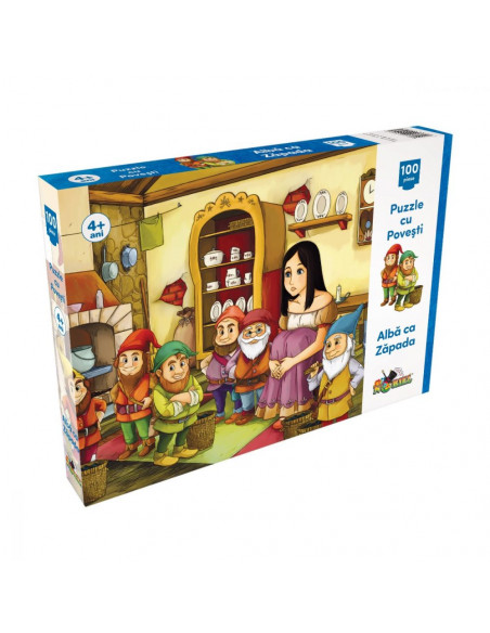Puzzle Noriel cu povesti - Alba ca zapada, 100 piese Puzzle Noriel cu povesti - Alba ca zapada, 100 piese
