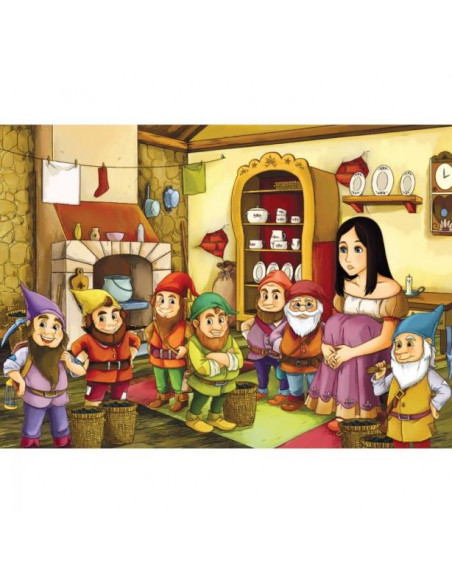 Puzzle Noriel cu povesti - Alba ca zapada, 100 piese,NOR5281