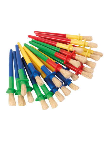 PB2471835,Set 24 de pensule groase, maner cu protectie, pentru copii mici