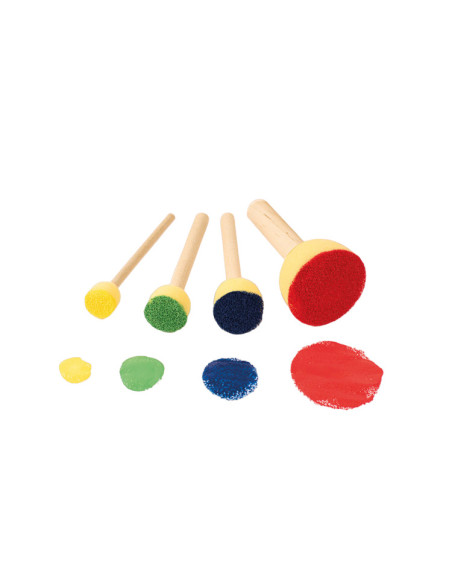 PB2471839,Set 40 de bureti pentru pictura, 4 dimensiuni, pentru gradinita si scoala