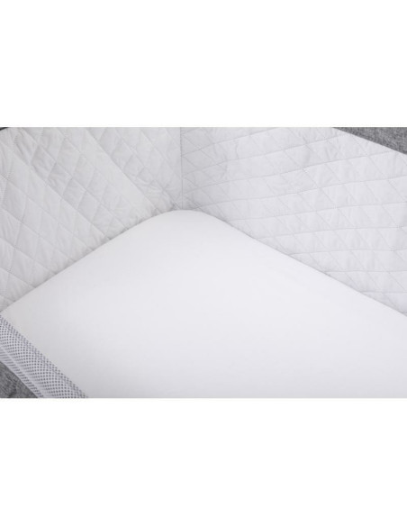 BN-48198,Set 2 cearceafuri cu elastic pentru patut leagan sau patut co-sleeper, Bubaba, Dimensiune 90x50 cm, Din bumbac jersey, 