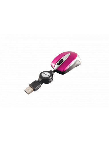 49021,GO MINI OPTICAL TRAVEL MOUSE HOT PINK "49021"