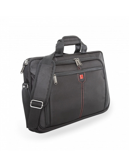 49855,SLIM NOTEBOOK CASE "LONDON" 17" BLACK RFID SECURE POCKET "49855"