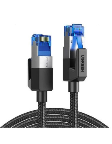 RY-80430,PATCH CORD UTP Ugreen Cat8, "NW153" fire din cupru, braided cable, viteza maxima 25 Gbps, 1.5m, negru "80430" - 6957303