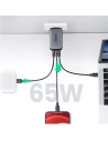 15334,INCARCATOR retea Ugreen, "CD244" Quick Charge 65W GaN, 2 x USB Type-C, 1 x USB, gri "15334" - 6941876213344