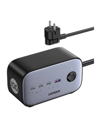 ugreen-60167,INCARCATOR retea Ugreen, "CD270", 100W, 1 x USB, 3 x USB Type-C, 1.8m, ABS+PC, gri, "60167" - 6957303848966