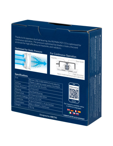 ACFAN00151A,Ventilator ARCTIC P8 PWM PST CO, 80 mm, 3000 rpm "ACFAN00151A" ACFAN00151A,Ventilator ARCTIC P8 PWM PST CO, 80 mm, 3000 rpm "ACFAN00151A"