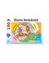 Puzzle Noriel cu harti - Harta Romaniei, 100 piese,NOR2792