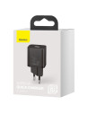 CCSUP-J01,INCARCATOR retea Baseus Super Si, Quick Charge 30W, 1 x USB Type-C 5V/3A, negru "CCSUP-J01" - 6953156205062