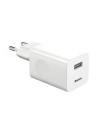 CCALL-BX02,INCARCATOR retea Baseus, Quick Charge 3.0 24W, 1 x USB Output 3.6V-8V/3A, alb "CCALL-BX02" - 6953156272446
