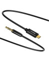 CAM01-01,CABLU AUDIO Baseus Yiven, 1 x USB Type-C (T) la 1 x Jack 3.5mm (T), lungime cablu 1.2m, negru "CAM01-01" - 695315626255