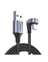 70313,CABLU alimentare si date Ugreen, "US311", Fast Charging Data Cable pt. smartphone, USB la USB Type-C, unghi 180 grade, bra