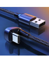 70313,CABLU alimentare si date Ugreen, "US311", Fast Charging Data Cable pt. smartphone, USB la USB Type-C, unghi 180 grade, bra