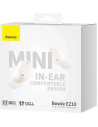 A00054300226-Z1,CASTI Baseus Bowie EZ10, pt smartphone, microfon pe casca, conectare prin Bluetooth 5.3, fast charge, alb "A0005