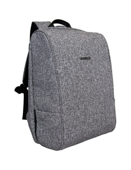 Rucsac BESTLIFE Travel Safe - gri/negru - laptop 16 inch