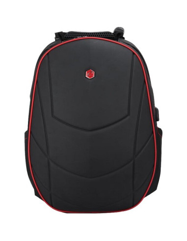 Rucsac BESTLIFE Gaming Assailant - negru/rosu - laptop 17 inch