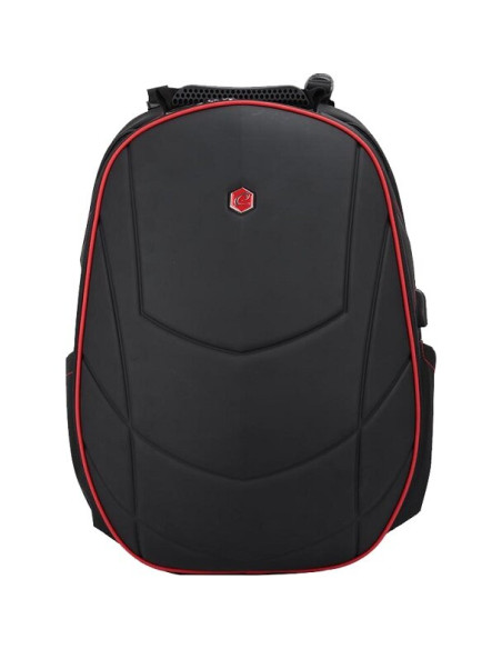 Rucsac BESTLIFE Gaming Assailant - negru/rosu - laptop 17 inch