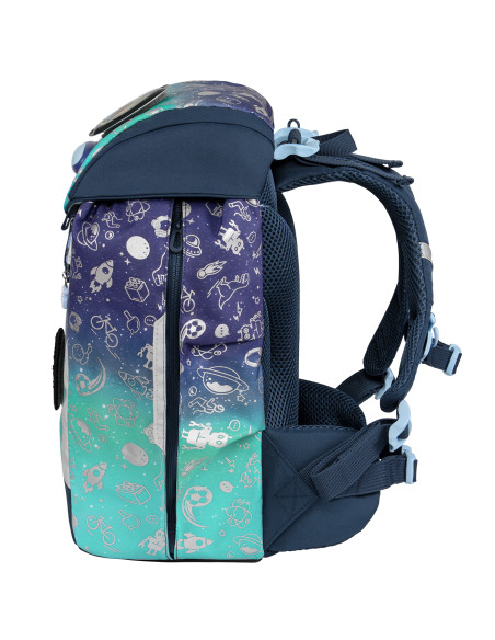 TGEG-021A,Ghiozdan neechipat eggie, motiv space things, go green