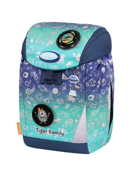 TGEG-021A,Ghiozdan neechipat eggie, motiv space things, go green