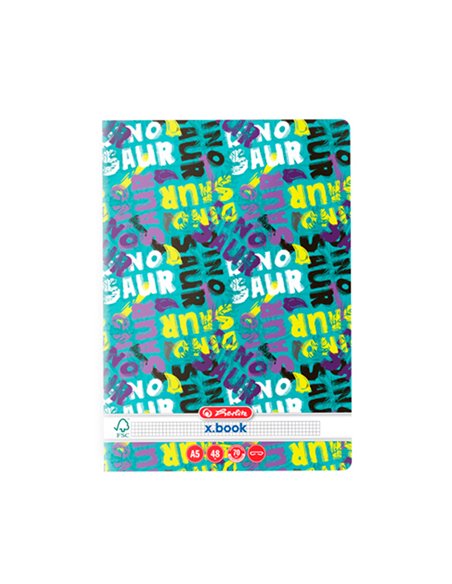 9487530,Caiet A5 48 file matematica, Motiv dino mania