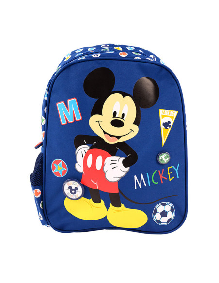 MKRS1841-2,Ghiozdan gradinita mickey albastru multicolor pigna
