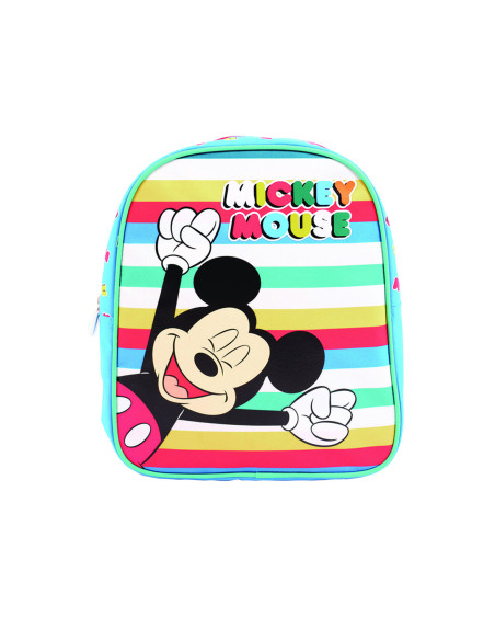 MKRS1828-1,Ghiozdan gradinita mini mickey mouse albastru multicolor pigna