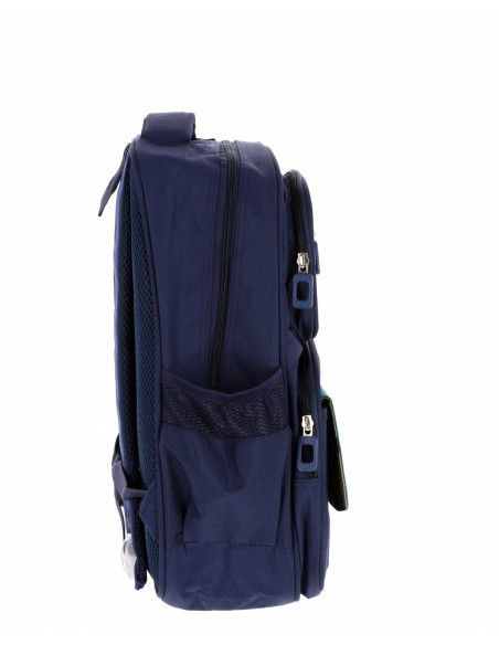 OMRS2106VE,Ghiozdan clasa 0 funtasy bleumarin verde cu penar 4 fermoare pigna